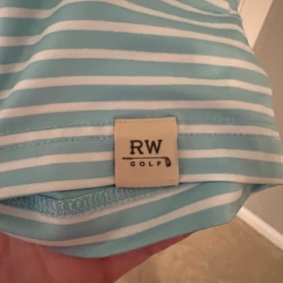 Rorie Whelan Gf Men's Striped Polo Shirt - Light Blue - Picture 2 of 4